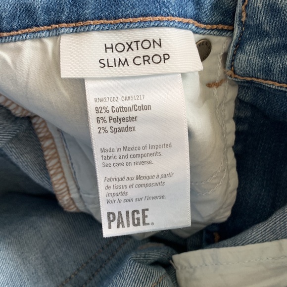 Paige Denim Hoxton Slim Crop size 24 - Picture 7 of 7